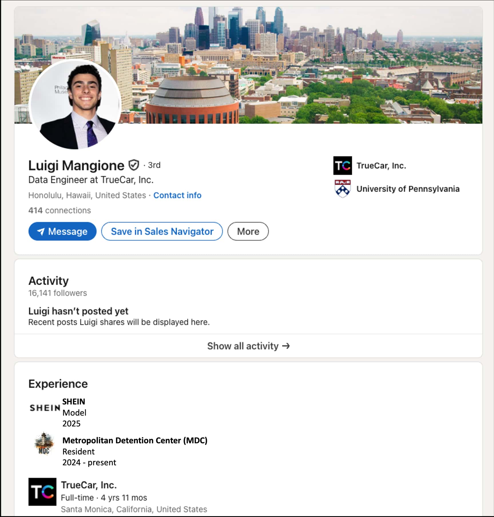 Luigi Mangione AI LinkedIn Luigi Mangione AI LinkedIn